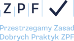 Logo Przestrzegamy Zasad Dobrych Praktyk ZPF