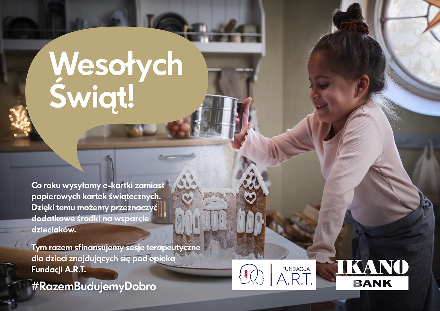 Dziewczynka robi pierniczki